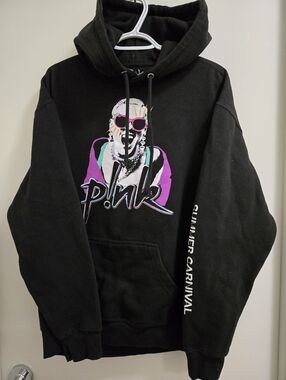 Ladies Pink  band  Hoodie